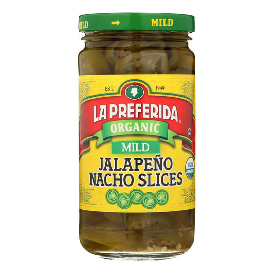 La Preferida's Organic Mild Jalapeno Nacho Slices  - Case Of 12 - 11.5 Oz