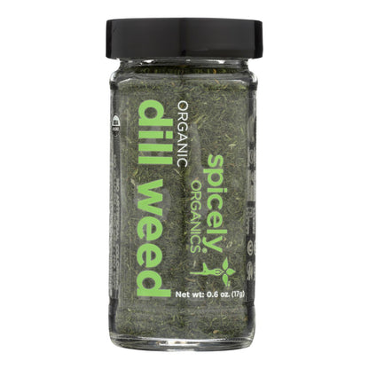 Spicely Organics - Organic Dill Weed - Case Of 3 - 0.6 Oz.