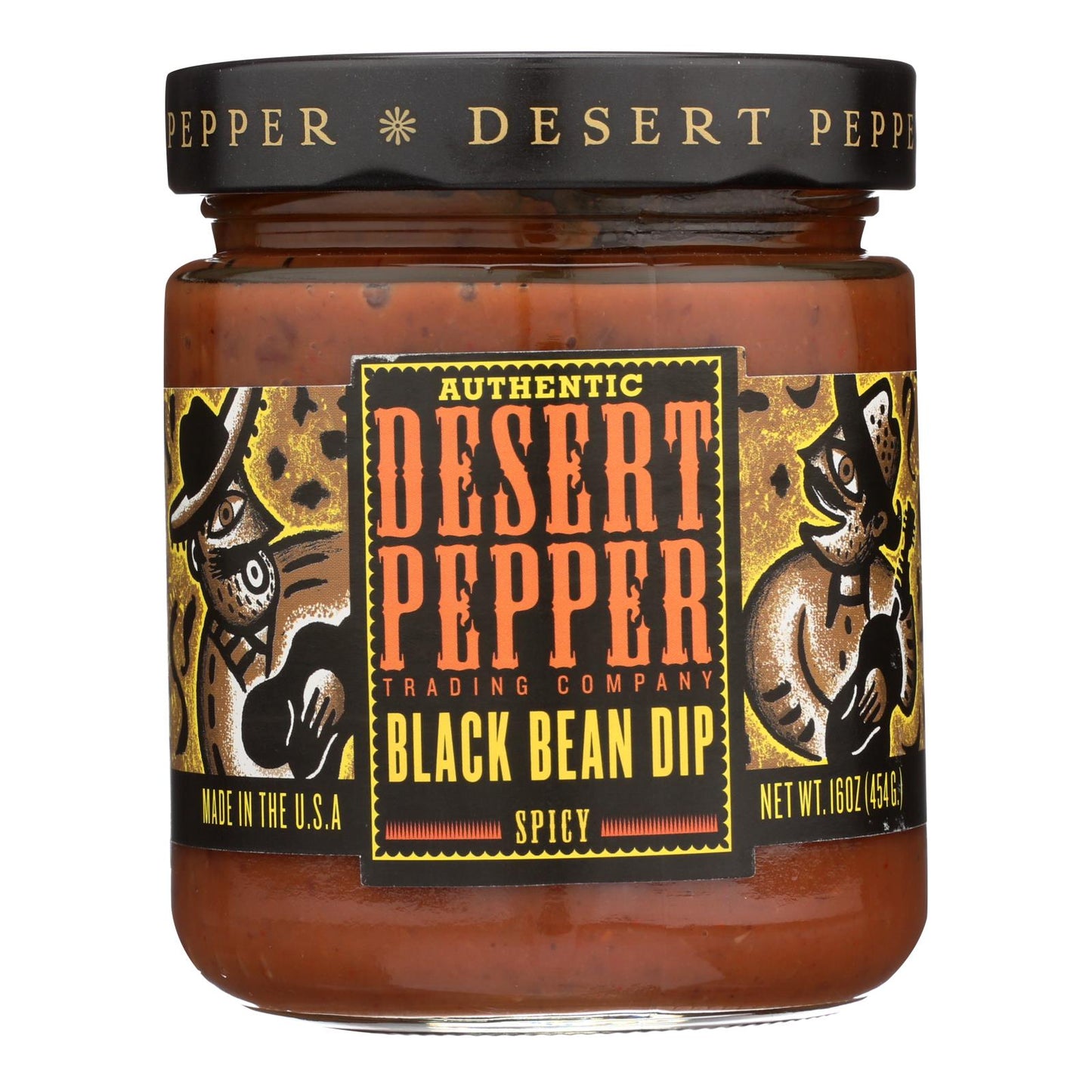 Desert Pepper Trading - Spicy Black Bean Dip - Case Of 6 - 16 Oz.