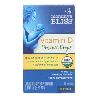 Mommy's Bliss Vitamin D Organic Drops - 1 Each - .11 Fz