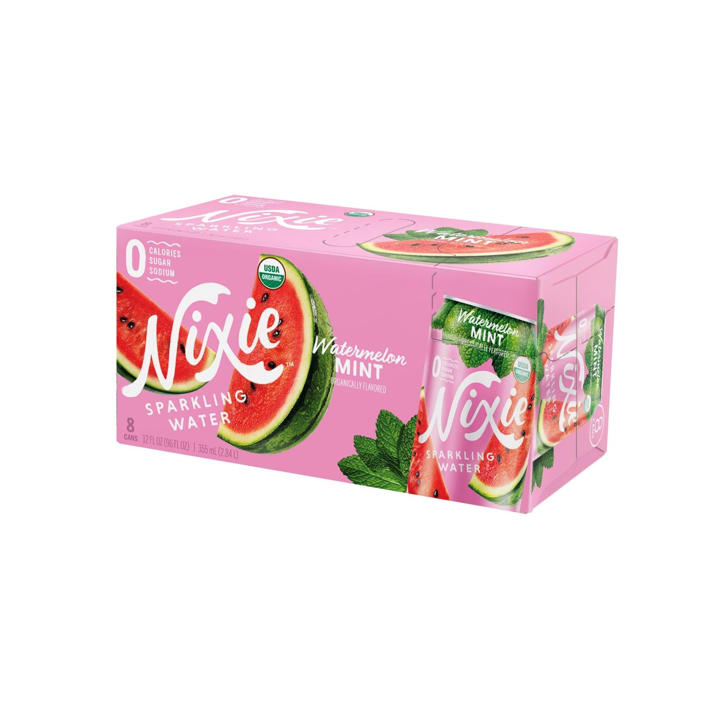 Nixie Sparkling Water - Sparkling Water Watermelon Mt - Case Of 3 - 8/12 Fz