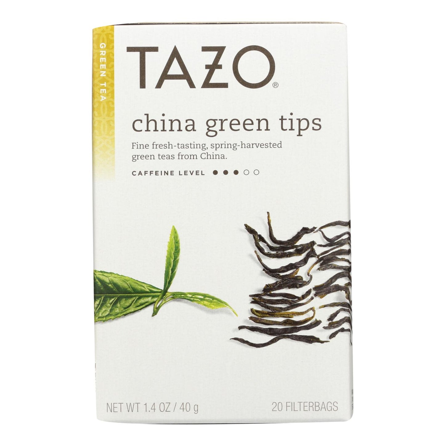 Tazo Tea Green Tea - China Tips - Case Of 6 - 20 Bag
