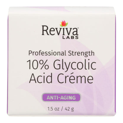 Reviva Labs - 10% Glycolic Acid Renaissance Cream - 1.5 Oz