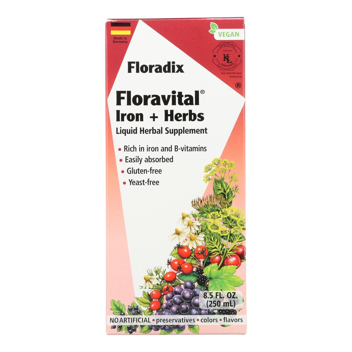 Floradix - Floravital Iron And Herbs - 1 Each 1-8.5 Fz