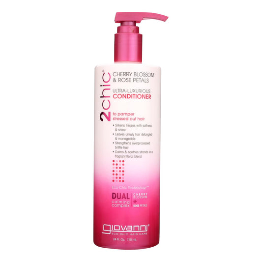 Giovanni Hair Care Products 2chic - Conditioner - Cherry Blossom And Rose Petals - 24 Fl Oz