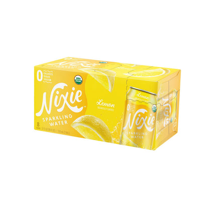 Nixie Sparkling Water - Sparkling Water Lemon - Case Of 3 - 8/12 Fz