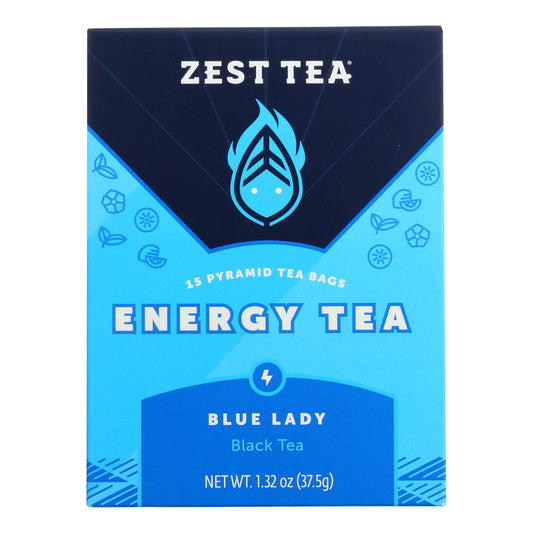 Zest Tea - Black Tea - Blue Lady - Case Of 6 - 1.32 Oz.