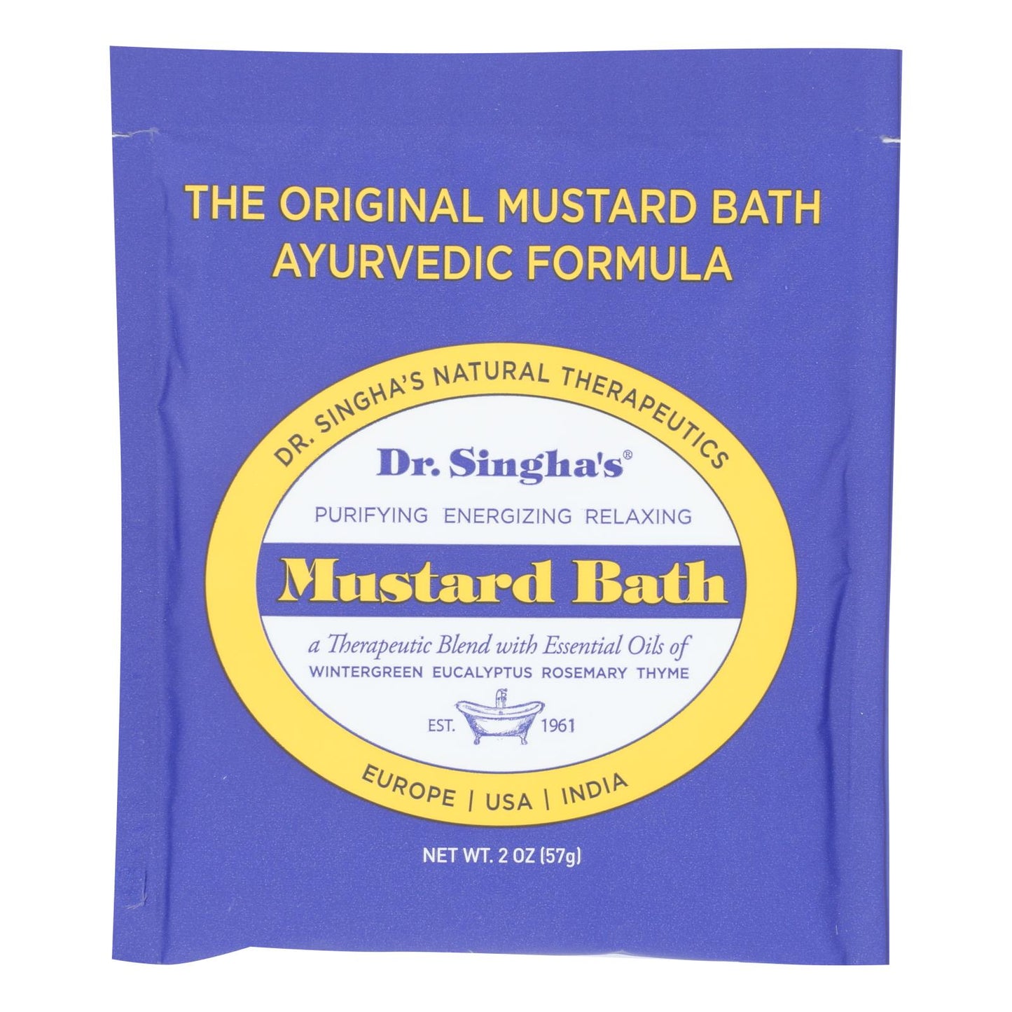 Dr. Singha's Mustard Bath  - Case Of 14 - 2 Oz