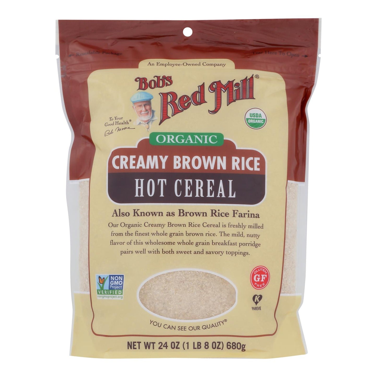 Bob's Red Mill - Cereal Og2 Brown Rice - Cs Of 4-24 Oz