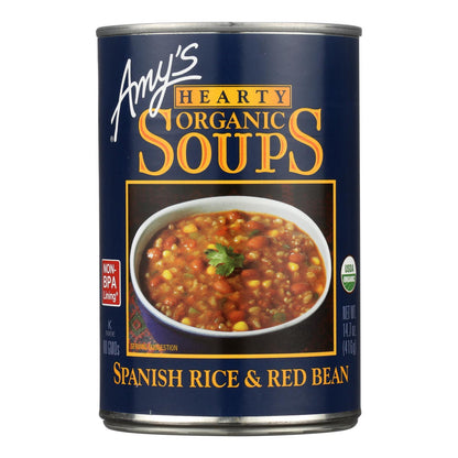 Amy's - Organic Spanish Rice & Red Bean Soup - Case Of 12 - 14.7 Oz