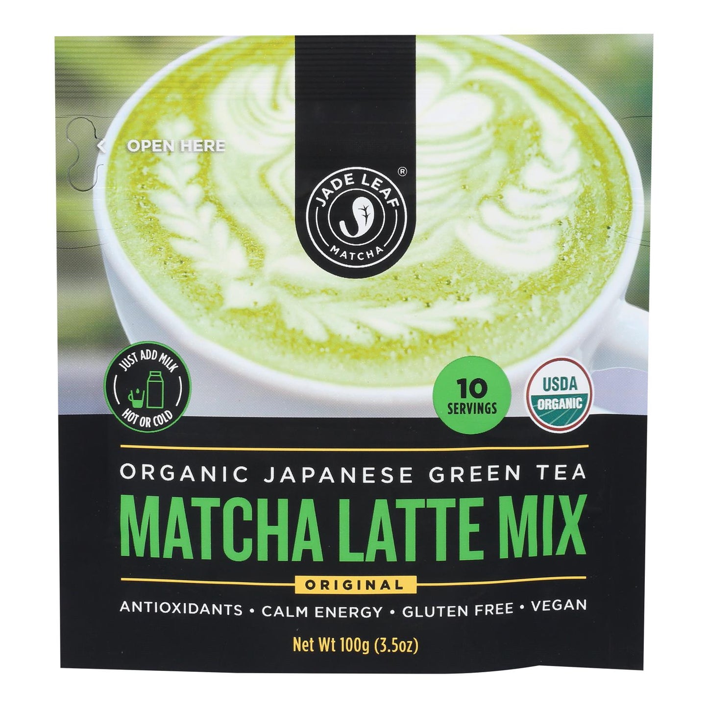 Jade Leaf Organics - Tea - Matcha Latte Mix - Case Of 8 - 0.7 Oz.