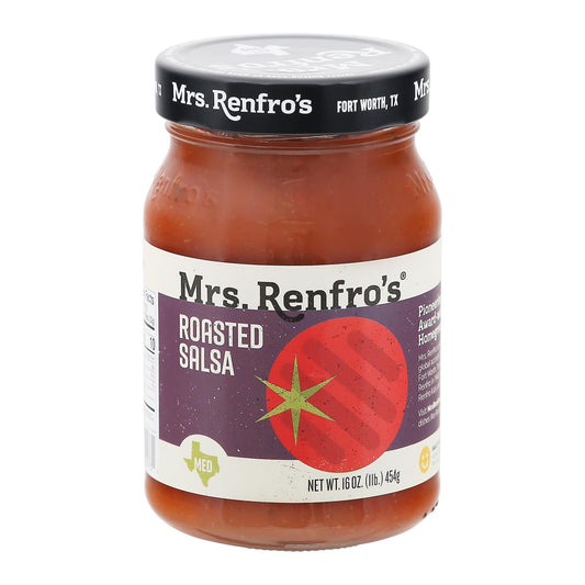 Mrs. Renfro's Fine Foods Salsa Roasted - Case Of 6 - 16 Oz.