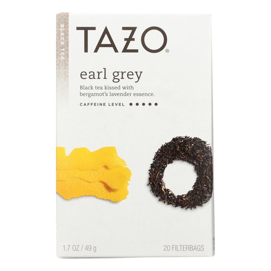 Tazo Tea Scented Black Tea - Earl Grey - Case Of 6 - 20 Bag